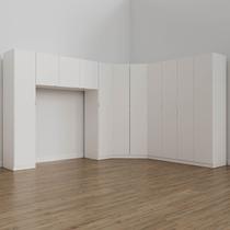 Guarda Roupa Modulado Casal de Canto 11 Portas 5 Peças Hera CabeCasa MadeiraOriginals