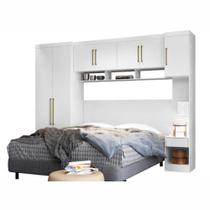 Guarda Roupa Modulado Casal Módena Composição 04 Branco 77004 Demóbile