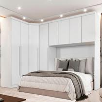 Guarda Roupa Modulado Casal Queen em MDF 8 Portas e 3 Gavetas Safira 010 Una Mobília Guarda Roupa Modulado Casal Queen em MDF 8 Portas e 3 Gavetas Safira 010 Una Mobília