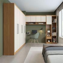 Guarda Roupa Modulado Casal Selene 6 Peças Mdp Menu Móveis Carvalho