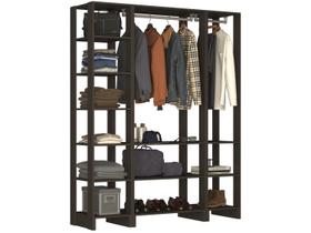 Guarda-Roupa Modulado Closet 3 Peças 2 Cabideiros e 12 Nichos Yes