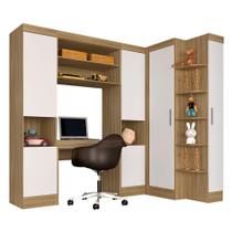 Guarda Roupa Modulado Com Penteadeira Cleo Bor/bran - Móveis Arapongas