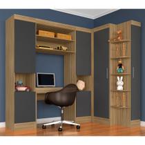 Guarda Roupa Modulado Com Penteadeira Cleo Bor/graf - Móveis Arapongas Guarda Roupa Modulado Com Penteadeira Cleo Bor/graf - Móveis Arapongas