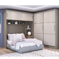 Guarda-Roupa Modulado com Ponte Casal 4 Portas 3 Gavetas Classic