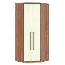 Guarda Roupa Modulado Connect 100 cm Canto Diagonal 2 Portas Luciane Móveis.
