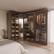 Guarda-Roupa Modulado de 3 Peças com 5 Portas Reflectas Orion CabeCasa MadeiraOriginals Guarda-Roupa Modulado de 3 Peças com 5 Portas Reflectas Orion CabeCasa MadeiraOriginals