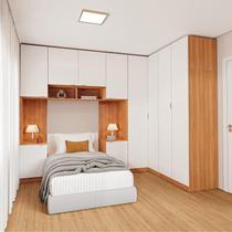 Guarda-roupa Modulado de Canto 10 Portas 6 Peças Hera Cabecasa Madeiramadeira Louro/Branco Geada/Cinza Guarda-roupa Modulado de Canto 10 Portas 6 Peças Hera Cabecasa Madeiramadeira Louro/Branco Geada/Cinza