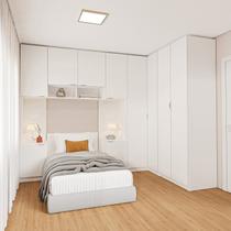 Guarda-Roupa Modulado de Canto 10 Portas 6 Peças Hera CabeCasa MadeiraOriginals Guarda-Roupa Modulado de Canto 10 Portas 6 Peças Hera CabeCasa MadeiraOriginals