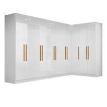 Guarda-roupa Modulado de Canto 11 Portas e 4 Gavetas Paris Guarda-roupa Modulado de Canto 11 Portas e 4 Gavetas Paris