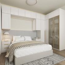 Guarda-roupa Modulado de Canto 12 Peças 16 Portas Jade CabeCasa MadeiraOriginals