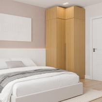 Guarda-Roupa Modulado de Canto 2 Peças 4 Portas Jade CabeCasa MadeiraMadeira Avelã Guarda-Roupa Modulado de Canto 2 Peças 4 Portas Jade CabeCasa MadeiraMadeira Avelã