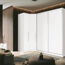 Guarda Roupa Modulado de Canto 4 Portas 3 Peças Decor