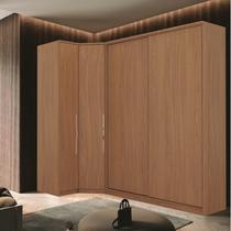 Guarda Roupa Modulado de Canto 4 Portas 3 Peças Decor