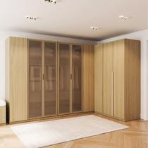 Guarda-Roupa Modulado de Canto 5 Peças 9 Portas Jade CabeCasa MadeiraOriginals Amarelo/Avelã Guarda-Roupa Modulado de Canto 5 Peças 9 Portas Jade CabeCasa MadeiraOriginals Amarelo/Avelã