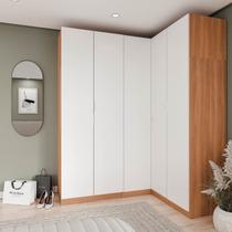 Guarda Roupa Modulado de Canto 5 Portas 3 Peças Hera CabeCasa MadeiraOriginals Guarda Roupa Modulado de Canto 5 Portas 3 Peças Hera CabeCasa MadeiraOriginals