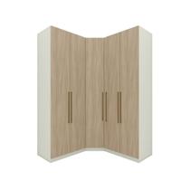 Guarda Roupa Modulado de Canto 5 Portas Areia/Jequitibá