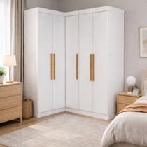 Guarda-roupa Modulado de Canto 5 Portas Paris