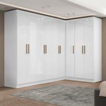 Guarda-roupa Modulado de Canto 9 Portas e 2 Gavetas Paris