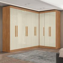 Guarda-roupa Modulado de Canto 9 Portas e 2 Gavetas Paris