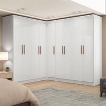 Guarda-roupa Modulado de Canto 9 Portas e 4 Gavetas Paris Guarda-roupa Modulado de Canto 9 Portas e 4 Gavetas Paris