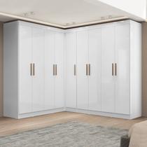 Guarda-roupa Modulado de Canto 9 Portas e 4 Gavetas Paris