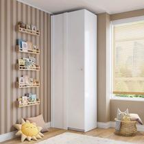 Guarda-Roupa Modulado de Canto Linear 1 Porta Wave Casatema MadeiraOriginals Branco Guarda-Roupa Modulado de Canto Linear 1 Porta Wave Casatema MadeiraOriginals Branco