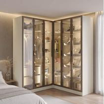 Guarda Roupa Modulado de Canto Linear 4 Peças 6 Portas Reflectas Orion CabeCasa MadeiraOriginals Aveia Guarda Roupa Modulado de Canto Linear 4 Peças 6 Portas Reflectas Orion CabeCasa MadeiraOriginals Aveia