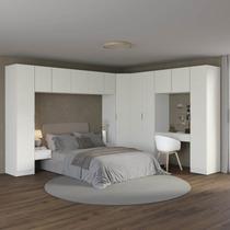 Guarda-Roupa Modulado de Canto Obliquo 11 Peças com 12 Portas Orion CabeCasa MadeiraOriginals Bege/Aveia/Linho Guarda-Roupa Modulado de Canto Obliquo 11 Peças com 12 Portas Orion CabeCasa MadeiraOriginals Bege/Aveia/Linho