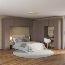 Guarda-roupa Modulado de Canto Obliquo 11 Peças com 12 Portas Orion CabeCasa MadeiraOriginals