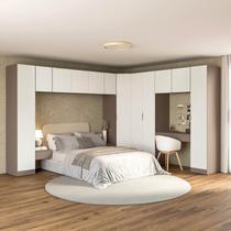 Guarda-Roupa Modulado de Canto Obliquo 11 Peças com 12 Portas Orion CabeCasa MadeiraOriginals Marrom/Mocha/Linho Guarda-Roupa Modulado de Canto Obliquo 11 Peças com 12 Portas Orion CabeCasa MadeiraOriginals Marrom/Mocha/Linho