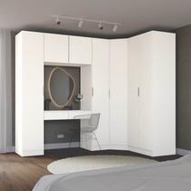 Guarda-Roupa Modulado de Canto Obliquo 6 Peças 7 Portas Orion CabeCasa MadeiraOriginals Bege/Aveia Guarda-Roupa Modulado de Canto Obliquo 6 Peças 7 Portas Orion CabeCasa MadeiraOriginals Bege/Aveia