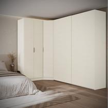 Guarda-Roupa Modulado de Canto Obliquo com 5 Portas Orion CabeCasa MadeiraOriginals Bege Guarda-Roupa Modulado de Canto Obliquo com 5 Portas Orion CabeCasa MadeiraOriginals Bege