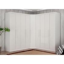 Guarda-Roupa Modulado de Casal Safira 001 em MDF com 9 Portas e 6 Gavetas Clic Móveis Guarda-Roupa Modulado de Casal Safira 001 em MDF com 9 Portas e 6 Gavetas Clic Móveis