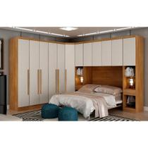 Guarda-Roupa Modulado de Casal Safira 002 em MDF com 12 Portas e 8 Gavetas Clic Móveis Guarda-Roupa Modulado de Casal Safira 002 em MDF com 12 Portas e 8 Gavetas Clic Móveis