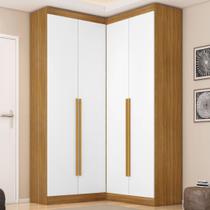 Guarda-Roupa Modulado Dormitório Casal Canto com 4 Portas Versatille Yescasa Freijó/Branco Guarda-Roupa Modulado Dormitório Casal Canto com 4 Portas Versatille Yescasa Freijó/Branco
