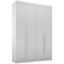 Guarda Roupa Modulado Individual Orion Branco 4 Portas 3 Gavetas Leifer Móveis Guarda Roupa Modulado Individual Orion Branco 4 Portas 3 Gavetas Leifer Móveis