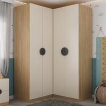 Guarda Roupa Modulado Infantil de Canto 4 Portas 2 Gavetas Joy Kids CabeCasa MadeiraOriginals Guarda Roupa Modulado Infantil de Canto 4 Portas 2 Gavetas Joy Kids CabeCasa MadeiraOriginals