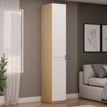 Guarda-Roupa Modulado Infinity 2 Portas 4 Prateleiras Savana/Branco 2058 - Genialflex