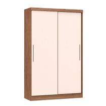 Guarda Roupa Modulado Infinity com 2 Portas de Correr - Macadâmia/Rosa Guarda Roupa Modulado Infinity com 2 Portas de Correr - Macadâmia/Rosa