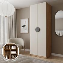 Guarda-Roupa Modulado Joy Nichos com Cabideiro CabeCasa MadeiraMadeira Cinza Sereno/Avena Guarda-Roupa Modulado Joy Nichos com Cabideiro CabeCasa MadeiraMadeira Cinza Sereno/Avena