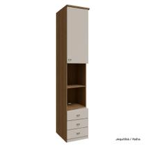 Guarda Roupa Modulado Lateral 01 Porta com 245cm de Altura 03 Gaveta Setiba