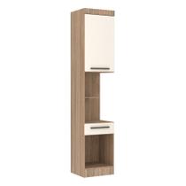 Guarda Roupa Modulado Mesa de Cabeceira Alta 1 Porta 1 Gaveta 45cm Slim Luciane MA³veis