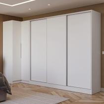 Guarda-roupa Modulado Neo + Guarda-roupa Royale 3 Portas De Correr Branco Madesa Guarda-roupa Modulado Neo + Guarda-roupa Royale 3 Portas De Correr Branco Madesa