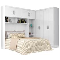 Guarda Roupa Modulado Parana Casal 8 Portas 4 Gavetas Atualle Cor Branco