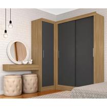 Guarda Roupa Modulado Porta De Correr Anne Bor/graf - Móveis Arapongas