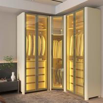 Guarda-Roupa Modulado Reflecta 5 Portas 240cm x 180,6cm Mod 018 100% MDF Innova Bege/Off White Guarda-Roupa Modulado Reflecta 5 Portas 240cm x 180,6cm Mod 018 100% MDF Innova Bege/Off White