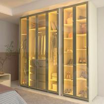 Guarda-Roupa Modulado Reflecta 6 Portas 262,2cm x 240cm 100% MDF Innova Bege/Off White Guarda-Roupa Modulado Reflecta 6 Portas 262,2cm x 240cm 100% MDF Innova Bege/Off White