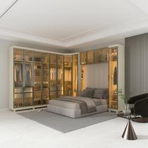 Guarda-Roupa Modulado Reflecta Imperatriz 100% MDF Bege/Off White
