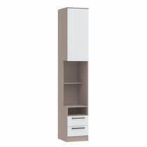 Guarda Roupa Modulado Requinte com 2 Gavetas - Duna Line/Branco Line Guarda Roupa Modulado Requinte com 2 Gavetas - Duna Line/Branco Line