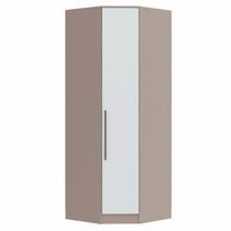 Guarda Roupa Modulado Requinte de Canto com 1 Porta - Duna Line/Branco Line Guarda Roupa Modulado Requinte de Canto com 1 Porta - Duna Line/Branco Line
